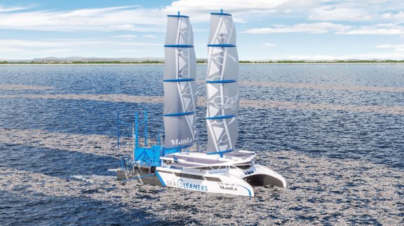 Pollution des océans : Manta, un bateau-usine contre les déchets plastiques image