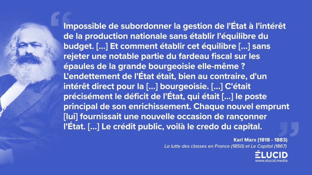 Citation, Karl Marx, Crédit public, credo du capital, 1850, 1867